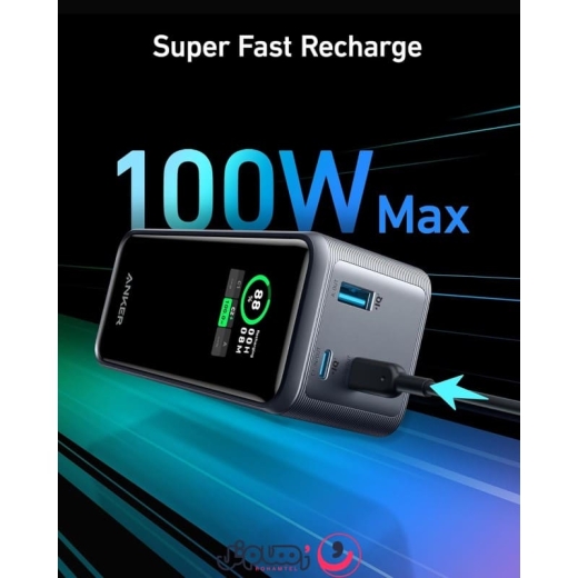 پاوربانک انکر مدل Anker Prime Power Bank A1336 ظرفیت 20,۰۰۰ میلی آمپر و توان 200 وات