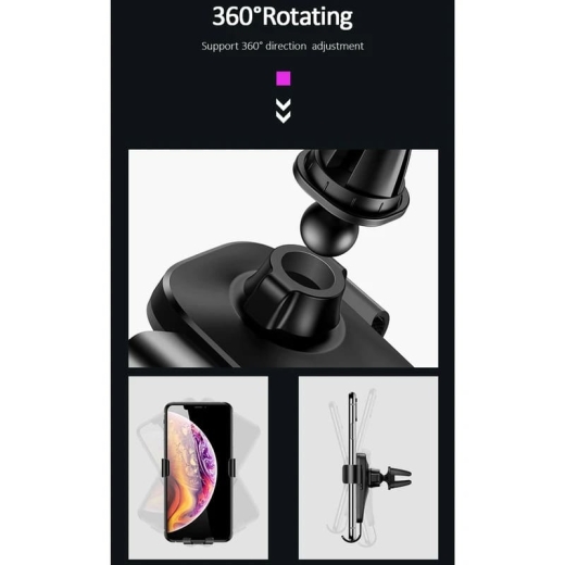 قابلیت چرخش ۳۶۰ پایه نگهدارنده گوشی موبایل یوسمز مدل US-ZJ052