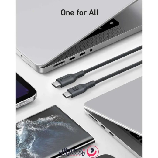 کابل تبدیل Type-C به Type-C انکر مدل Anker 544 USB-C to USB-C A80F2 طول 1.8 متر