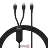 کابل تبدیل 1 به 2 USB-C بیسوس مدل CB00035 طول 1.5 متر توان 100 وات