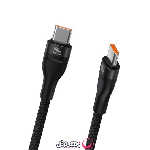 کابل تبدیل 1 به 2 USB-C بیسوس مدل CB00035 طول 1.5 متر توان 100 وات