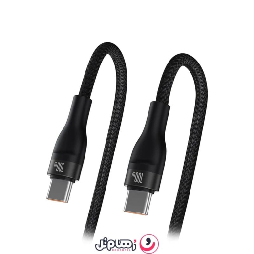 کابل تبدیل 1 به 2 USB-C بیسوس مدل CB00035 طول 1.5 متر توان 100 وات