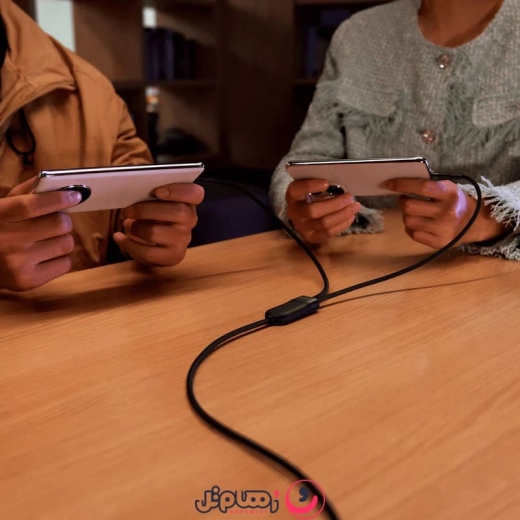 کابل تبدیل 1 به 2 USB-C بیسوس مدل CB00035 طول 1.5 متر توان 100 وات