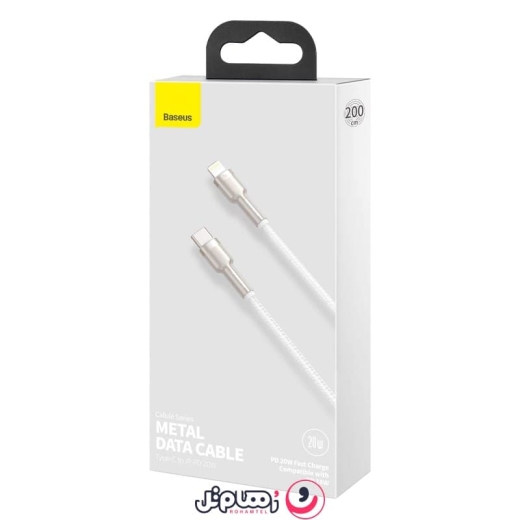 کابل تبدیل USB-C به لایتنینگ بیسوس مدل CATLJK-B02 طول 2 متر با توان 20 وات مخصوص آیفون