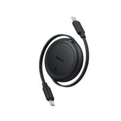 کابل تبدیل USB-C به USB-C بیسوس مدل Free2Pull Mini 60W طول 1 متر با توان 60W