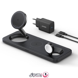 شارژر بی سیم انکر مدل Anker MagGo Wireless Charging Station 15W B25M13