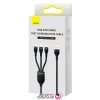 کابل تبدیل USB به MicroUSB/USB-C/لایتنینگ بیسوس مدل CB0029 66W طول 1.2 متر