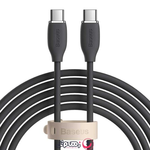 Baseus Jelly Liquid Silica Gel CAGD030101 Rohamtel.com 2 کابل شارژ USB-C به USB-C بیسوس مدل Jelly Liquid Silica CAGD030101 طول 2 متر توان 100 وات