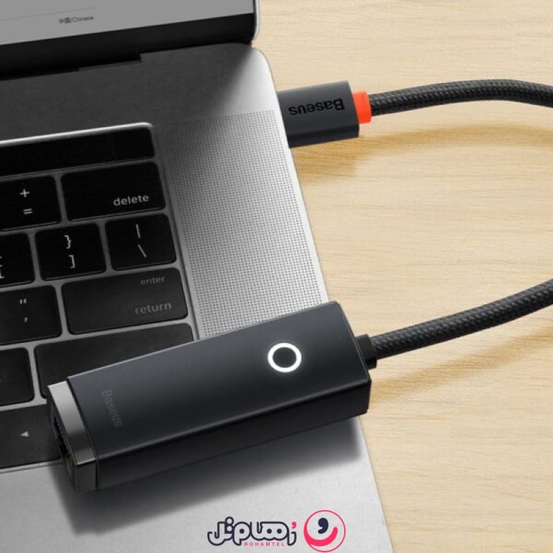 مبدل USB-C به LAN باسئوس مدل WKQX000301