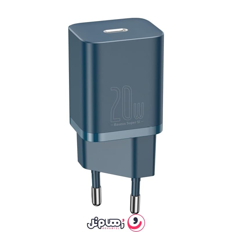 شارژر دیواری باسئوس مدل Super Si 20W به همراه کابل تبدیل لایتنینگ
