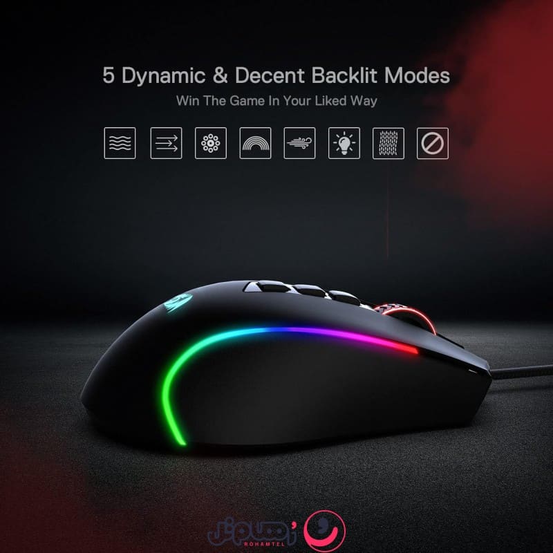 ماوس گیمینگ ردراگون مدل Redragon Predator M612 RGB