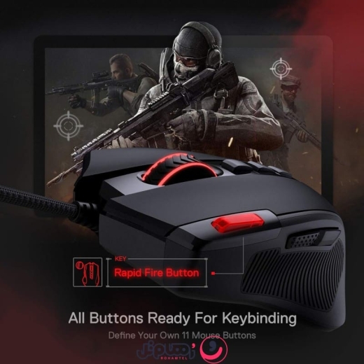 ماوس گیمینگ ردراگون مدل Redragon Predator M612 RGB