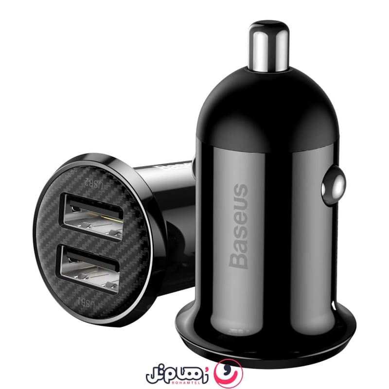 شارژر فندکی 24 وات بیسوس Grain Pro مدل CCALLP