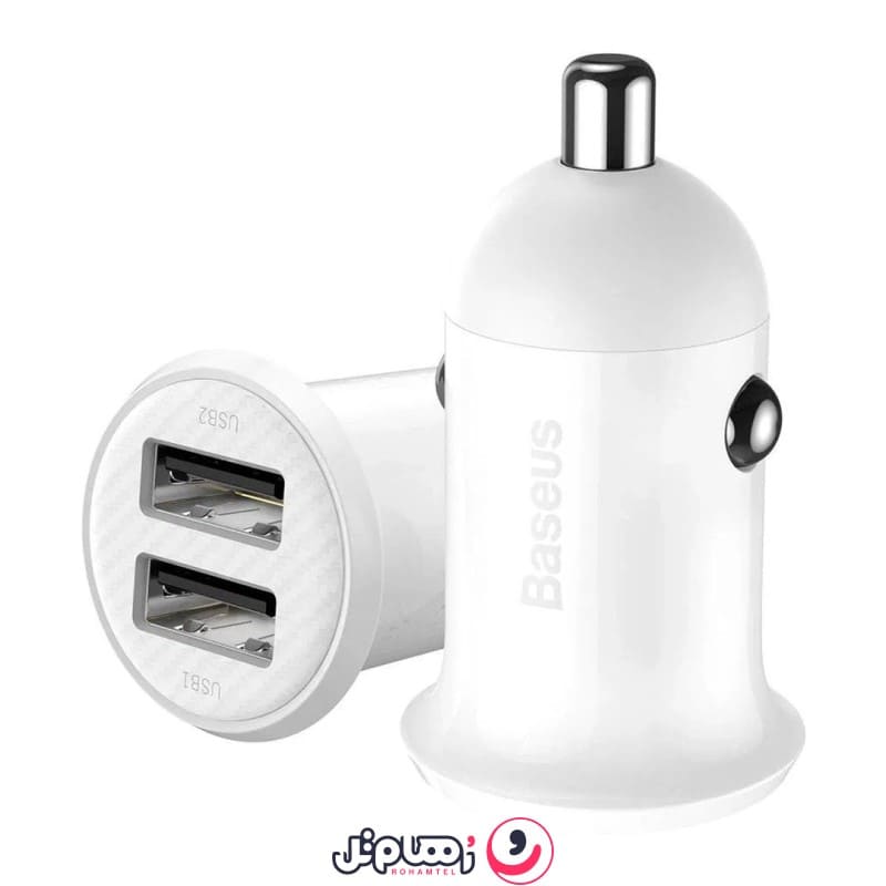 شارژر فندکی 24 وات بیسوس Grain Pro مدل CCALLP