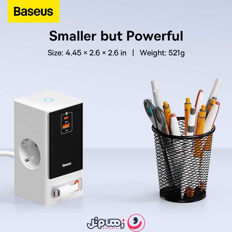 شارژر رومیزی باسئوس مدل Power Combo PSLR000301 با توان 65 وات