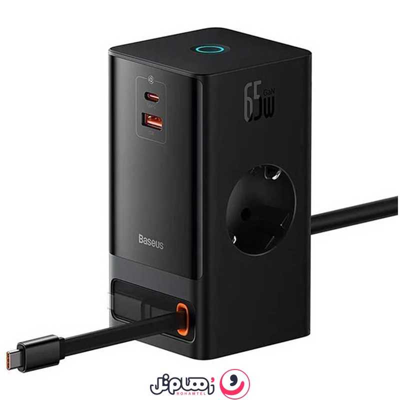 شارژر رومیزی باسئوس مدل Power Combo PSLR000301 با توان 65 وات