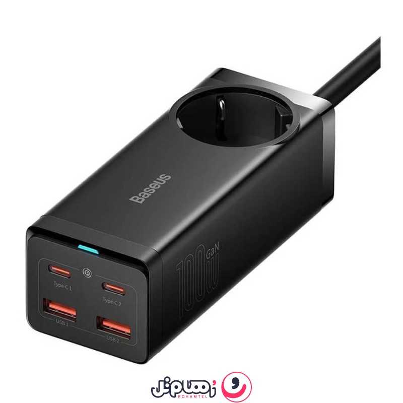 شارژر رومیزی 4 پورت بیسوس مدل PowerCombo PSZM000401 100W