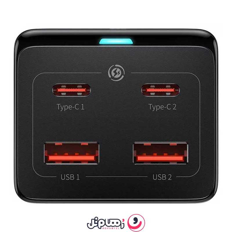 شارژر رومیزی 4 پورت بیسوس مدل PowerCombo PSZM000401 100W