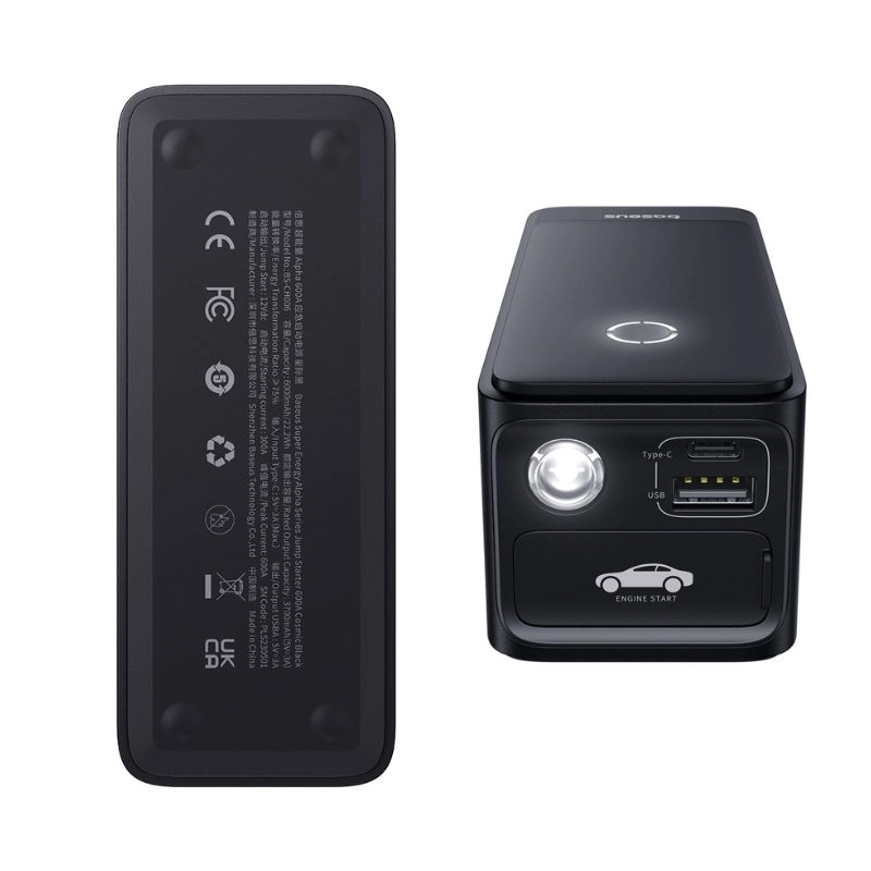 پاوربانک و جامپ استارتر بیسوس مدل ALPHA SERIES 600A BS-CH006