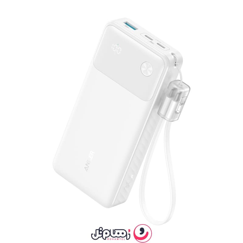 پاوربانک انکر مدل A1384 ظرفیت 20000 میلی آمپر ساعت به همراه کابل USB-C