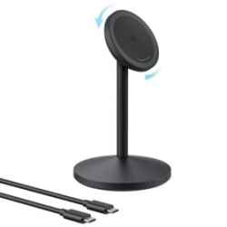 پایه نگهدارنده و شارژر بی سیم مگ سیف انکر Charging Station 15W Qi2 A25X1 توان 15 وات