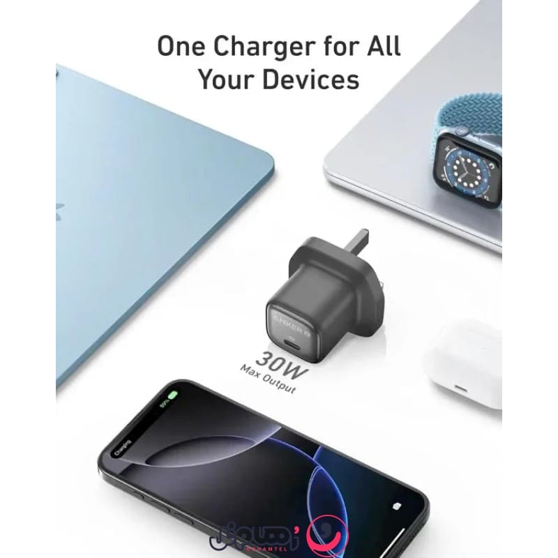 شارژر دیواری انکر مدل Anker Zolo A2698 توان 30 وات