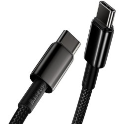 Baseus Tungsten Gold Fast Charging Data Cable Type-C to Type-C black