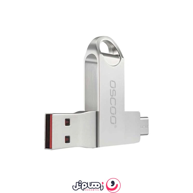 فلش مموری USB 3.1 & USB-C اسکو مدل Oscoo CU-002 ظرفیت 64 گیگابایت