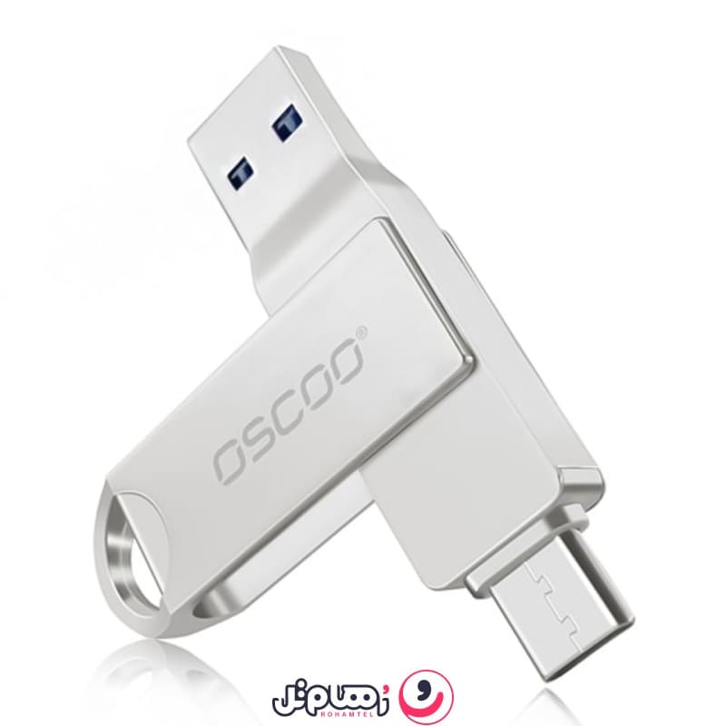 فلش مموری USB 3.1 & USB-C اسکو مدل Oscoo CU-002 ظرفیت 64 گیگابایت