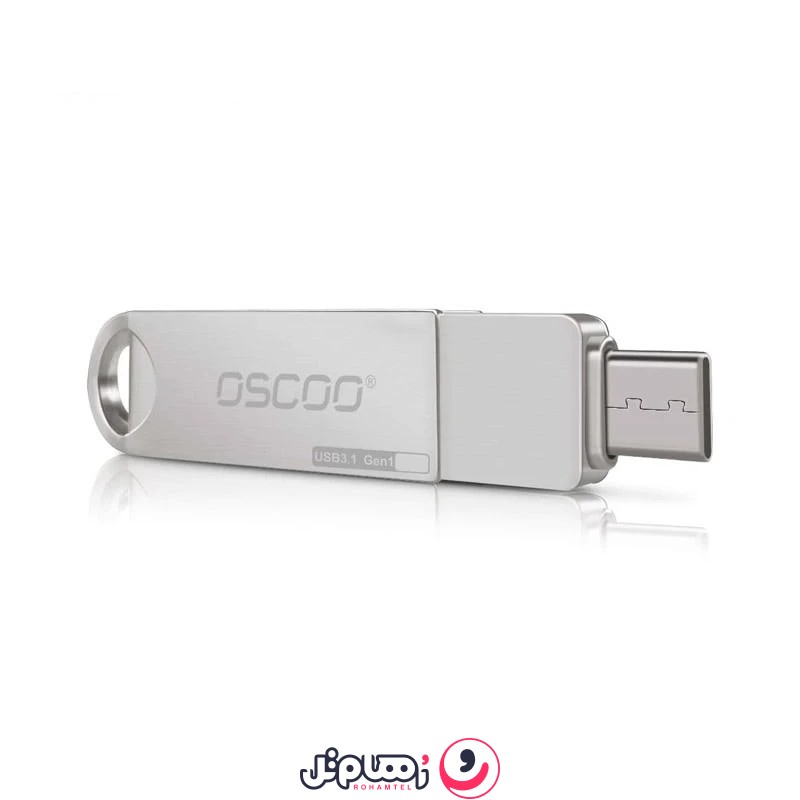 فلش مموری USB 3.1 & USB-C اسکو مدل Oscoo CU-002 ظرفیت 64 گیگابایت