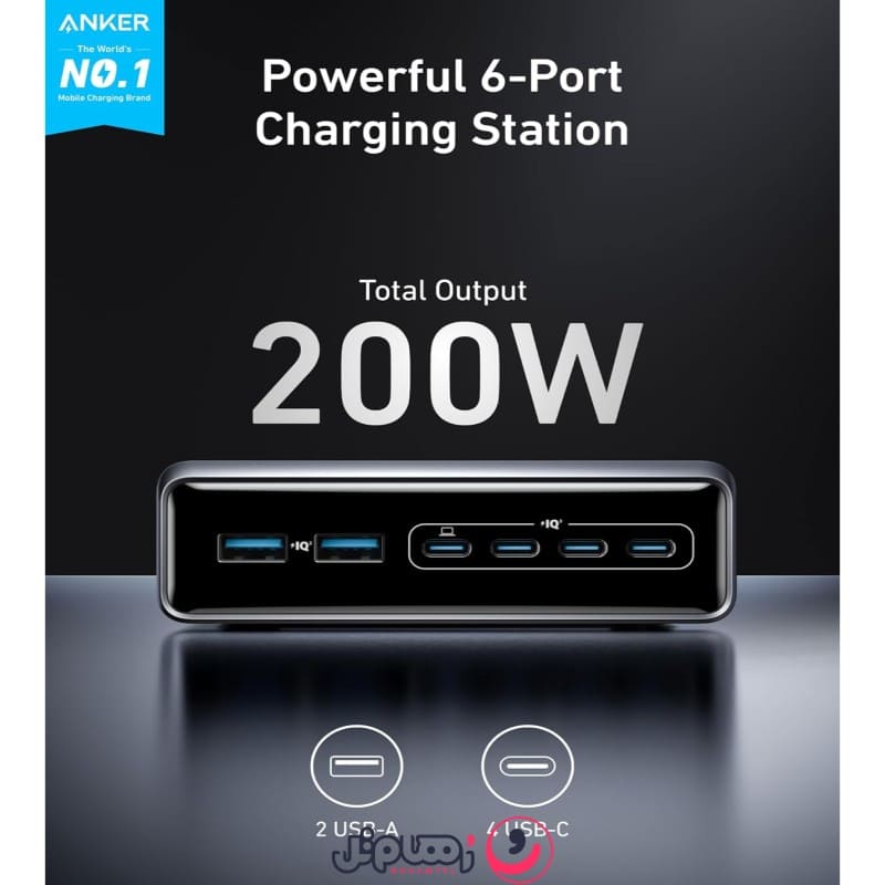anker prime charger 200w supercharged multi port desktop charging station
