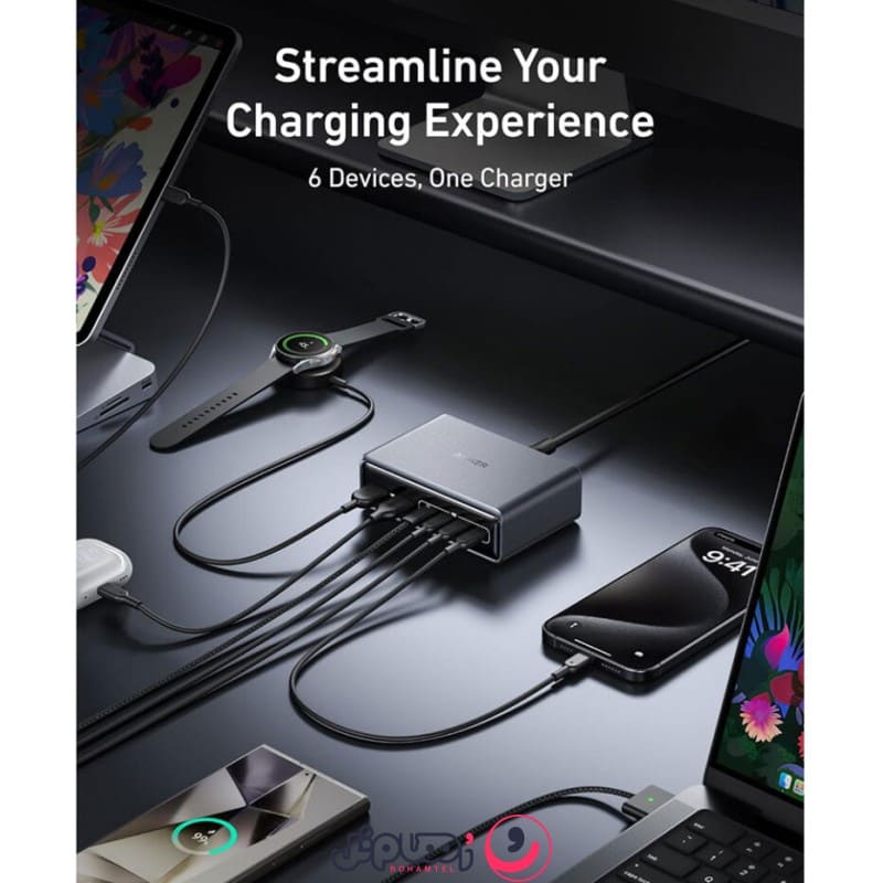 anker prime charger 200w supercharged multi port desktop charging station
