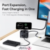هاب USB-C باسئوس مدل MagPro Series II با ۷ پورت و شارژ بی&zwnj;سیم ۱۵ وات