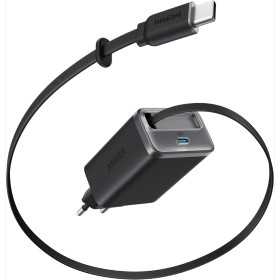 شارژر انکر به همراه کابل متصل مدل Anker Nano USB C Charger Block 35W Max 2-Port A2658