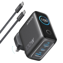 شارژر انکر ANKER Charger 3 Port 100W GaN II Fast Charging مدل B121B