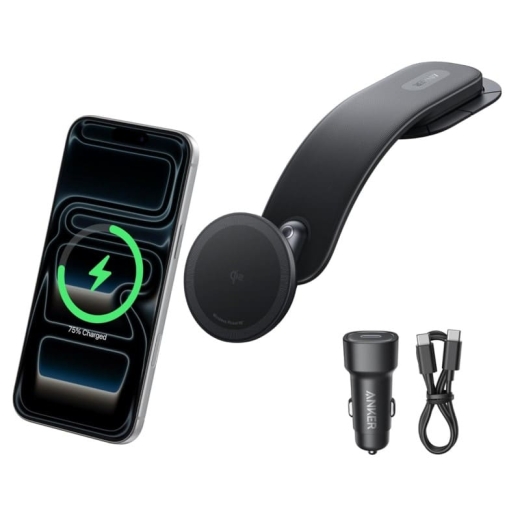 پایه نگهدارنده جداشدنی و شارژر بیسیم خودرو انکر Anker Nano Wireless Car Charger 15W Qi2-Certified Fast Charging مدل B2216 پایه نگهدارنده جداشدنی و شارژر بیسیم خودرو انکر Anker Nano Wireless Car Charger 15W Qi2-Certified Fast Charging مدل B2216