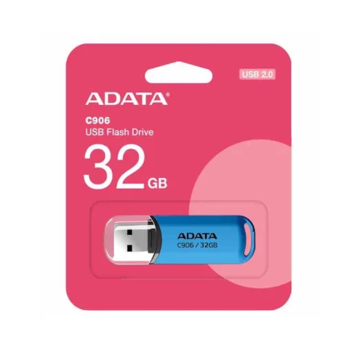 فلش مموری ای دیتا C906 ظرفیت 32 گیگابایت USB 2.0 همراه با بسته بندی