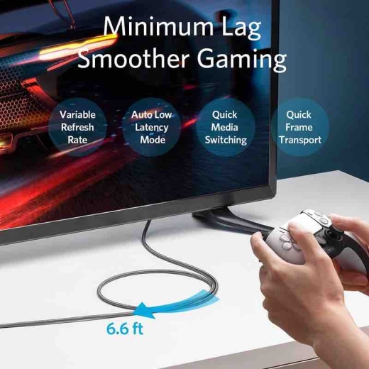 کابل HDMI انکر A8743 مناسب PS5 و Xbox Series X