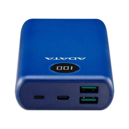 پورت های پاوربانک ای دیتا P20000QCD ظرفیت 20000 میلی&zwnj;آمپرساعت با نمایشگر دیجیتال