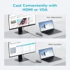خروجی vga,hdmi هاب انتقال اطلاعات 10 پورت انکر Anker USB-C Hub 10-in-1 Dual Display مدل A83C2