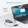 پورت های usb هاب انتقال اطلاعات 10 پورت انکر Anker USB-C Hub 10-in-1 Dual Display مدل A83C2