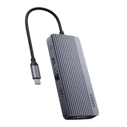 هاب انتقال اطلاعات 10 پورت انکر Anker USB-C Hub 10-in-1 Dual Display مدل A83C2