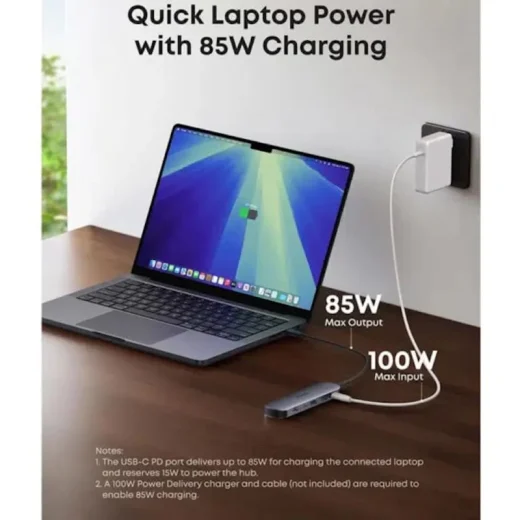 هاب USB-C انکر A83D2 با شارژ 85 وات