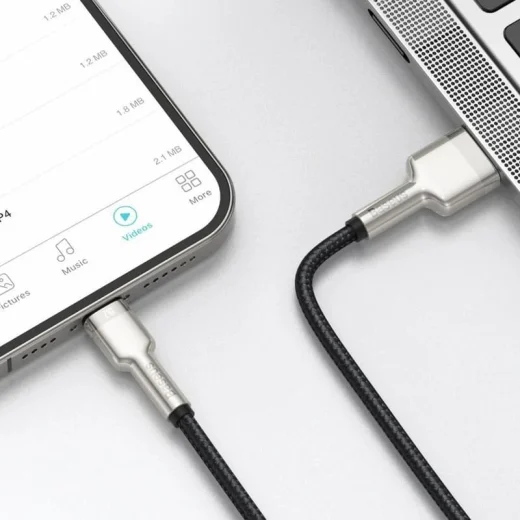 کابل USB به لایتنینگ بیسوس مدل Cafule CALJK-01 طول 25 سانتی&zwnj;متر