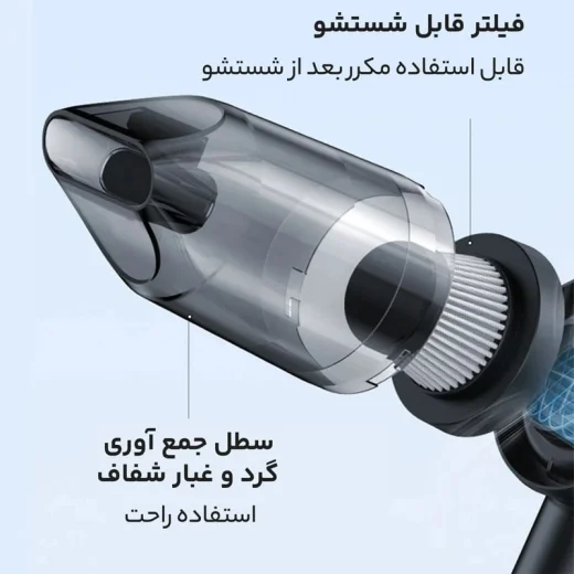 سطل و فیلتر جارو شارژی یوسمز USAMS ZB291
